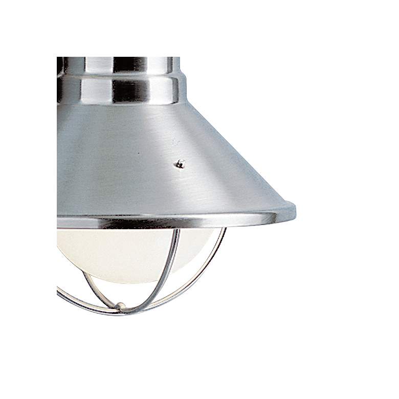 Image 2 Kichler Seaside 7 1/2"H Brushed Nickel Outdoor Wall Light more views