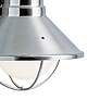 2_Kichler Seaside 7 1/2"H Brushed Nickel Outdoor Wall Light more views