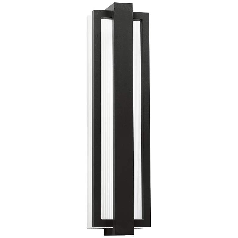 Image 1 Kichler Sedo 24 1/4 inch High Black Outdoor LED Wall Light