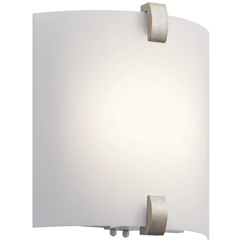 Image 1 Kichler Serafina 11 3/4 inch High Brushed Nickel LED Wall Sconce