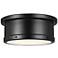 Kichler Serca 14.3" Wide Black Finish Flush Mount Ceiling Light
