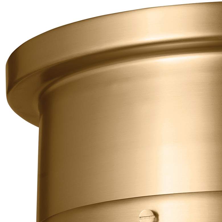 Image 4 Kichler Serca 14.3 inch Wide Brass Finish Flush Mount Ceiling Light more views