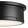 Thumbnail4 of Kichler Serca 18" Wide Black Finish Flush Mount Ceiling Light more views