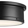 Kichler Serca 18" Wide Black Finish Flush Mount Ceiling Light in scene