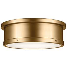 Image3 of Kichler Serca 18" Wide Gold Finish Flush Mount Ceiling Light
