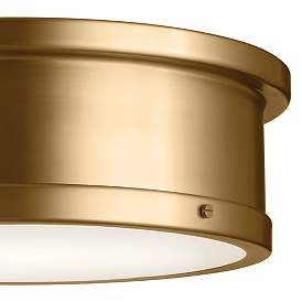 Image4 of Kichler Serca 18" Wide Gold Finish Flush Mount Ceiling Light more views