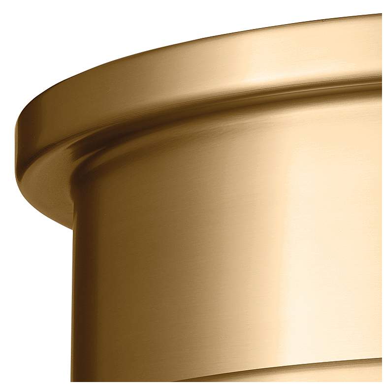 Image 4 Kichler Serca 18 inch Wide Gold Finish Flush Mount Ceiling Light more views