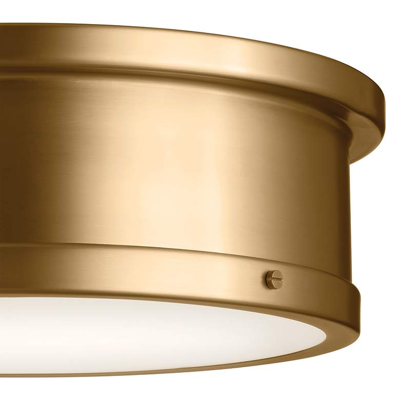 Image 4 Kichler Serca 18" Wide Gold Finish Flush Mount Ceiling Light more views