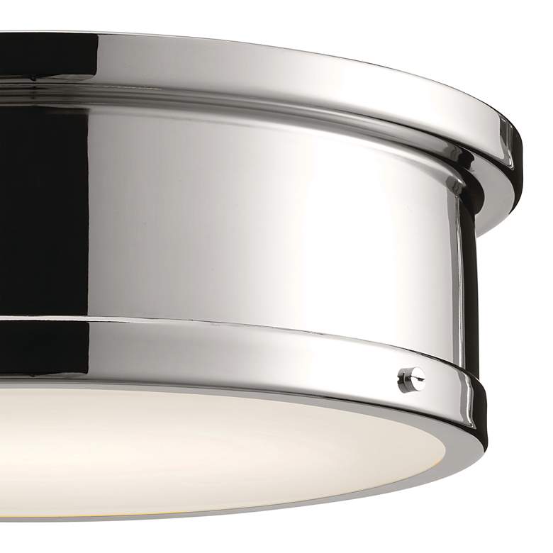 Image 4 Kichler Serca 18" Wide Silver Nickel Finish Flush Mount Ceiling Light more views