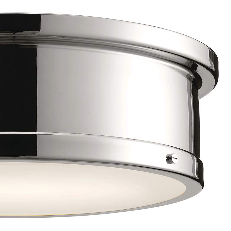 Image 5 Kichler Serca 18 inch Wide Silver Nickel Finish Flush Mount Ceiling Light more views