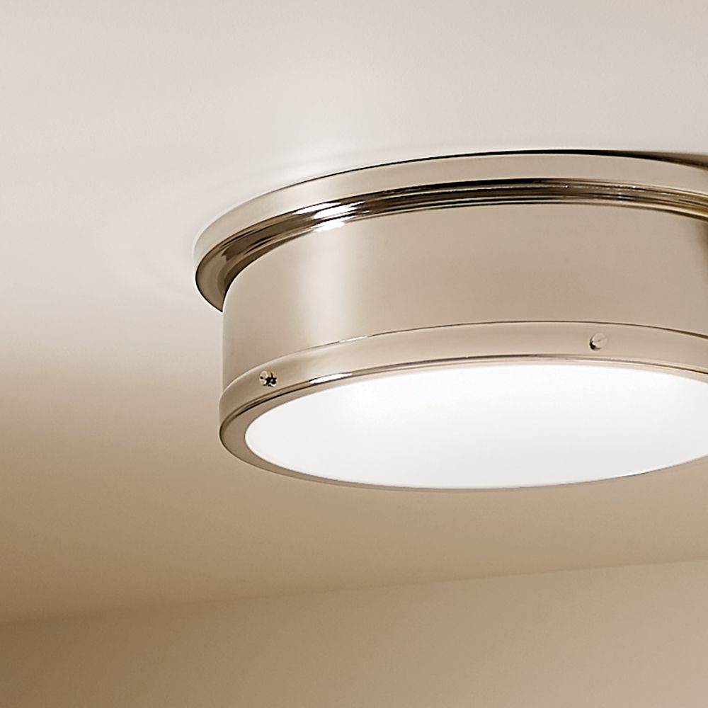 Kichler Serca 18" Wide Silver Nickel Finish Flush Mount Ceiling Light in scene