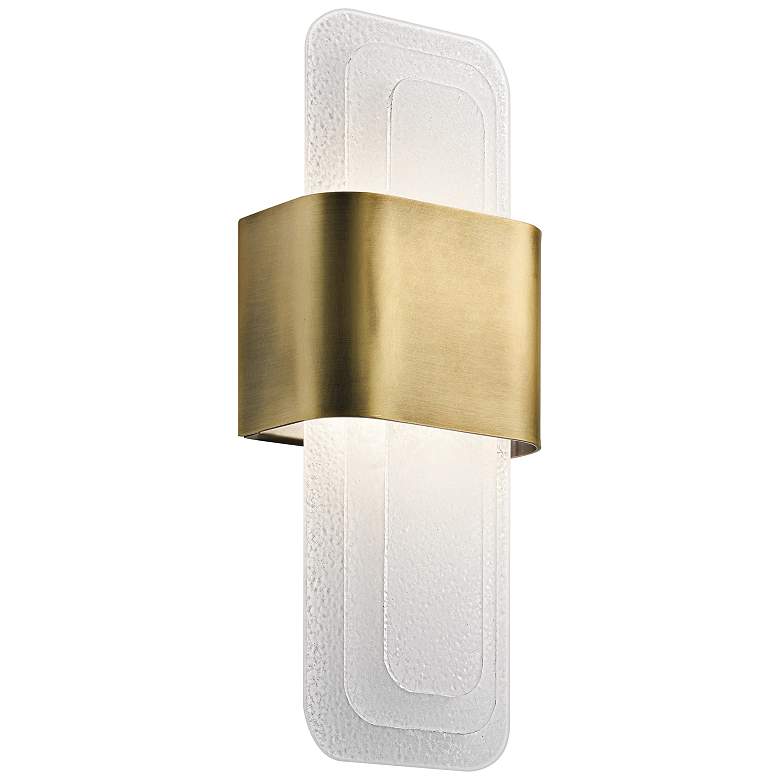 Image 1 Kichler Serene 17" High Natural Brass LED Wall Sconce