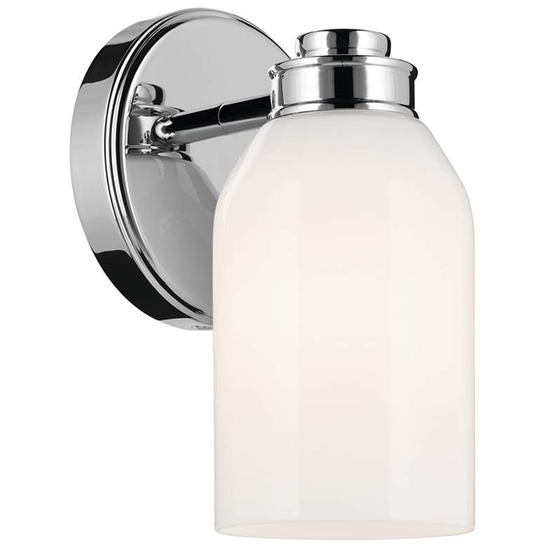 Image 1 Kichler Shae 8 1/4" High Chrome Wall Sconce