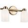 Kichler Shae 9" High Champagne Bronze 2-Light Wall Sconce