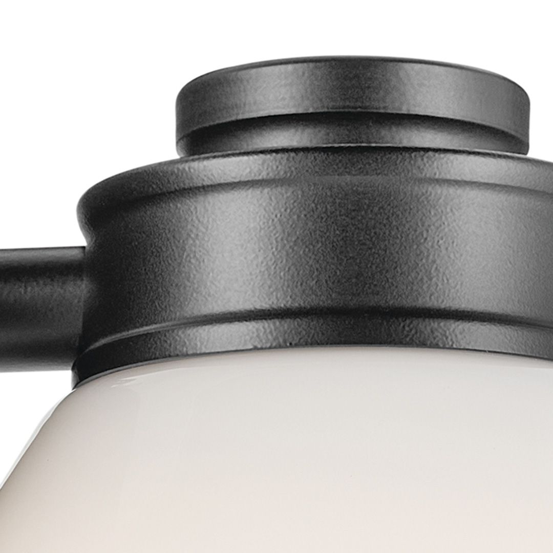 Image 5 Kichler Shae Black Bath 2Lt with Opal Glass more views