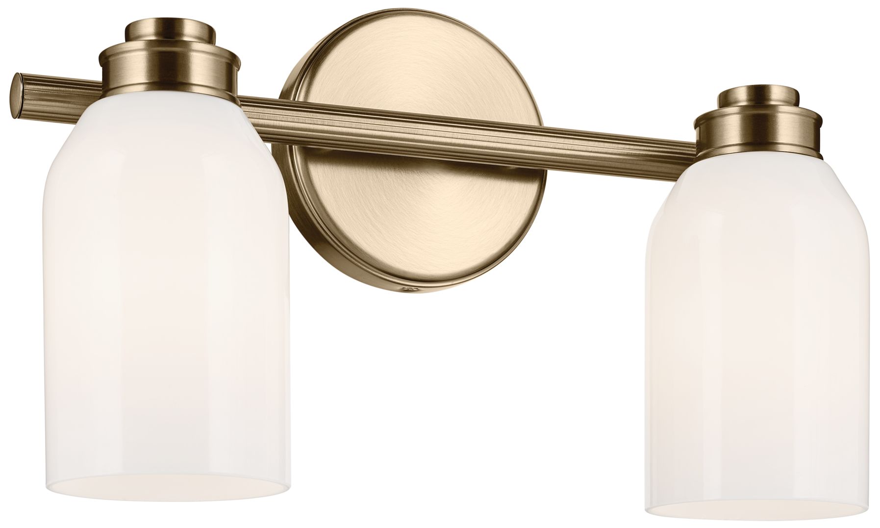 Kichler Shae Champagne Bronze Bath 2Lt with Opal Glass