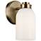 Kichler Shae Champagne Bronze Wall Sconce 1Lt with Opal Glass