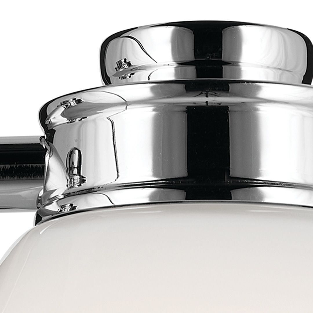 Image 4 Kichler Shae Chrome Bath 4Lt with Opal Glass more views