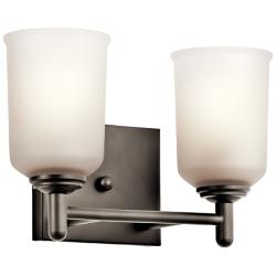 Kichler Shailene 12.5" Wide 2-Light Olde Bronze Vanity Bath Light