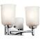Kichler Shailene 12 1/2" Wide 2-Light Chrome Bath Light