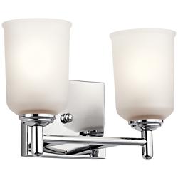 Kichler Shailene 12 1/2" Wide 2-Light Chrome Bath Light