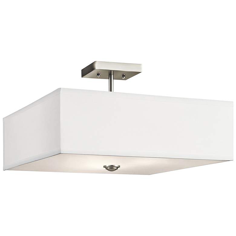 Image 2 Kichler Shailene 14 inch Wide Brushed Nickel Ceiling Light