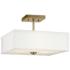 Kichler Shailene 14" Wide Natural Brass Square Ceiling Light