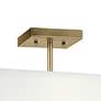 4_Kichler Shailene 14" Wide Natural Brass Square Ceiling Light more views