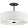 Kichler Shailene 14" Wide Olde Bronze Drum Ceiling Light