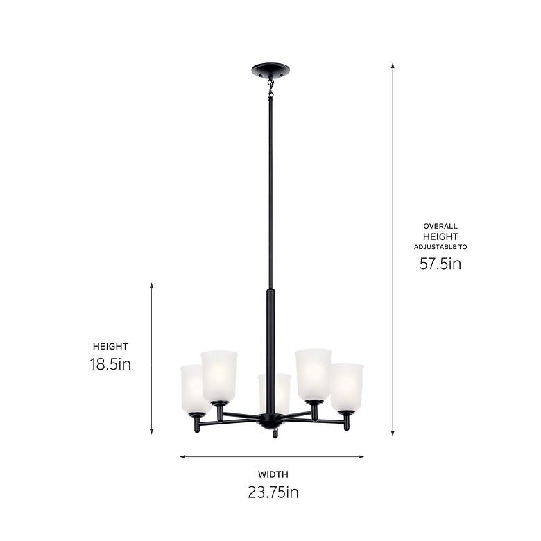Image 4 Kichler Shailene 18.5 inch 5 Light Chandelier more views