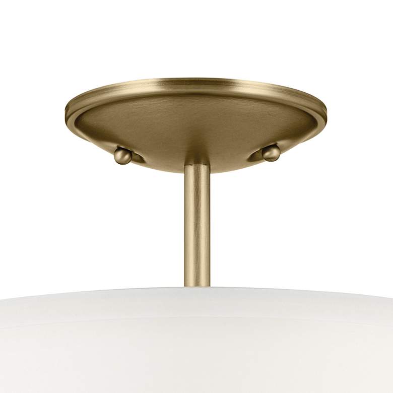 Image 4 Kichler Shailene 18" Wide Natural Brass Drum Ceiling Light more views