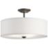Kichler Shailene 18" Wide Olde Bronze Modern Drum Ceiling Light