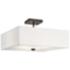 Kichler Shailene 18" Wide Olde Bronze White Shade Ceiling Light