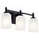 Kichler Shailene 21" Wide Black 3-Light Vanity Bath Light