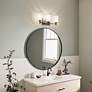 5_Kichler Shailene 21" Wide Black 3-Light Vanity Bath Light more views