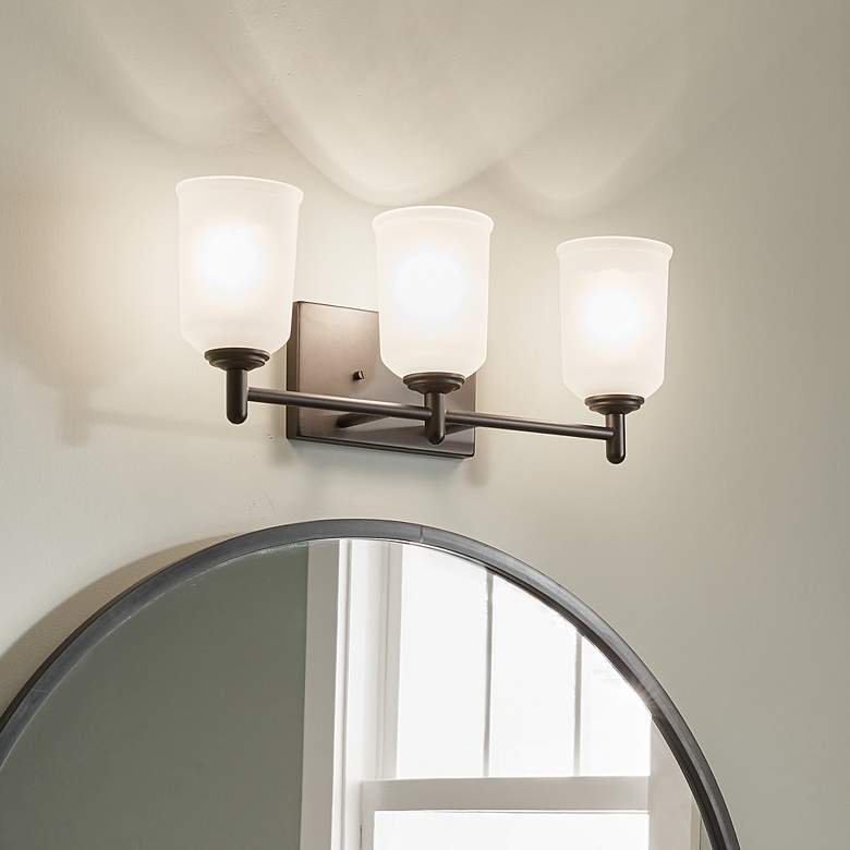 Image 6 Kichler Shailene 21" Wide Black 3-Light Vanity Bath Light more views
