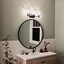 7_Kichler Shailene 21" Wide Black 3-Light Vanity Bath Light more views
