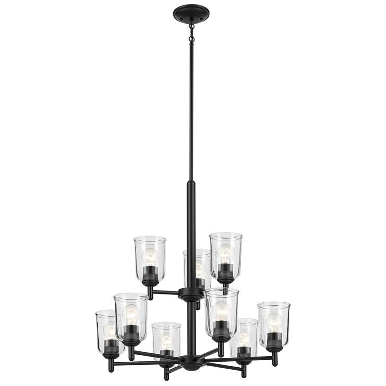 Image 1 Kichler Shailene 26 1/2" Wide Black 9-Light Chandelier