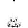 Kichler Shailene 26 1/2" Wide Black 9-Light Chandelier