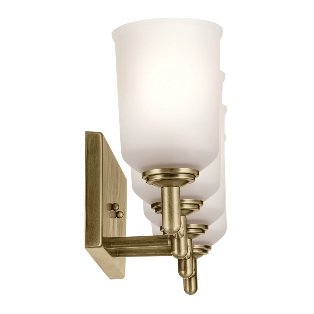 Image 3 Kichler Shailene 29 3/4"W Natural Brass 4-Light Bath Light more views