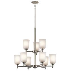 Kichler Shailene Brushed Nickel Chandelier 9Lt