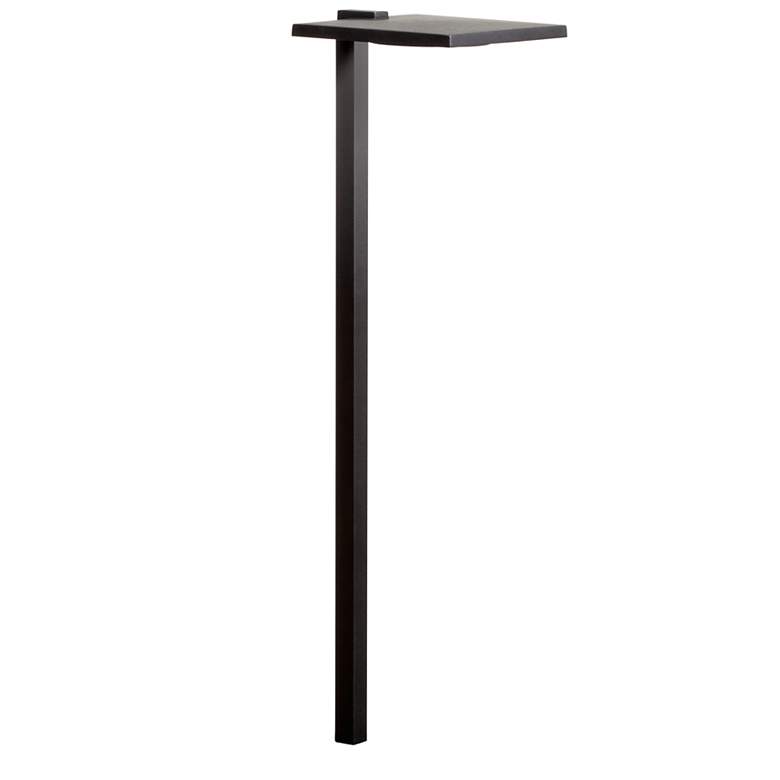 Image 1 Kichler Shallow Shade 24" High LED Textured Black Modern Path Light