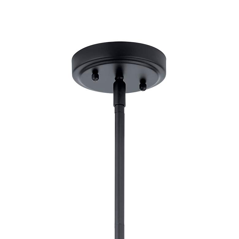 Image 4 Kichler Shattuck 30" Wide Black Drum Shade Pendant Light more views