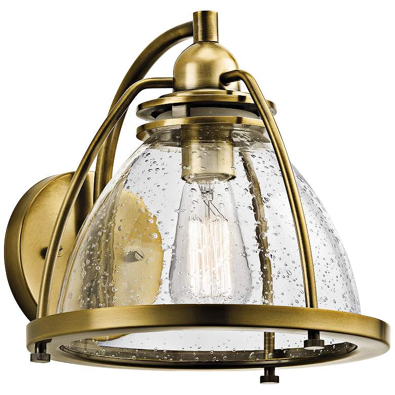 Image 1 Kichler Silberne 10" High Brass 1-Light Wall Sconce