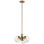 2_Kichler Silvarious 16 1/2" Champagne Bronze and Clear Glass Chandelier