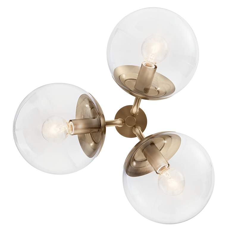 Image 3 Kichler Silvarious 16 1/2" Champagne Bronze and Clear Glass Chandelier more views