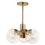 5_Kichler Silvarious 16 1/2" Champagne Bronze and Clear Glass Chandelier more views