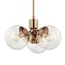 6_Kichler Silvarious 16 1/2" Champagne Bronze and Clear Glass Chandelier more views