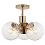 4_Kichler Silvarious 16 1/2" Wide Champagne Bronze 3-Light Chandelier more views