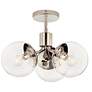 3_Kichler Silvarious 16 1/2"W Polished Nickel 3-Light Pendant more views